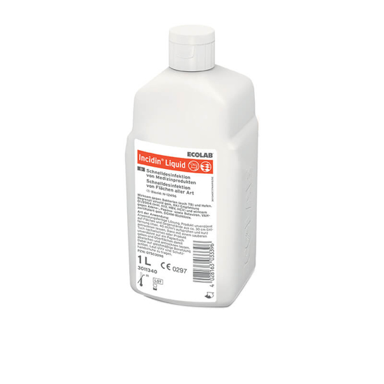 Obrazek Incidin Liquid Spray 1 L szybko działający, gotowy do użycia alkoholowy preparat do dezynfekcji powierzchni i sprzętu medycznego