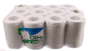 Obrazek Ręczniki papierowe makulaturowe szare Ręcznik papierowy z makulatury 60 m 1 rolka