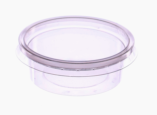 Obrazek Jednorazowy pojemnik  na wynos 250 ml Pojemniki jednorazowe plastikowe okrągłe z przykrywką Komplet 100 sztuk  8113 + 017C