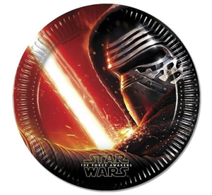 Obrazek WYPRZEDAŻ Talerze Gwiezdne Wojny "Star Wars" Opakowanie 8 sztuk WYPRZEDAŻ -15%