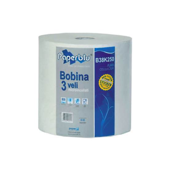 Obrazek Ręczniki papierowe Czyściwo celulozowe 3 warstwowy Ręcznik papierowy BOBINA PRATIKA FI-26 200 m 2 rolki