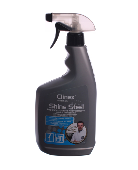 Obrazek Preparat czyszcząco-nabłyszczający do stali nierdzewnej Clinex shine steel 650 ml