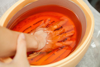 Obrazek Parafina kosmetyczna do stóp dłoni Pomarańczowa 500 ml