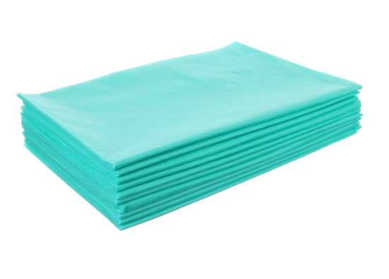 Obrazek Prześcieradło jednorazowe 80x210 cm włókninowe zielone 10 sztuk Podkład jednorazowy 80 cm x 210 cm włókninowy zielony gramatura włókniny 15m2