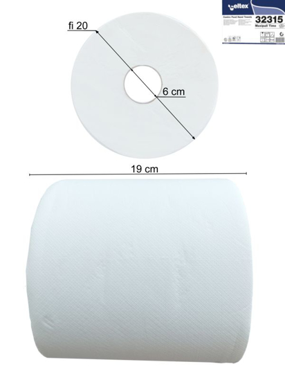 Obrazek Ręcznik papierowy CELTEX 450 odcinków 19x30 cm 135 m 1 rolka kod-32315