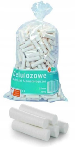 Obrazek Separatory jednorazowe do pedicure celulozowe 450 szt. Wałeczki jednorazowe celulozowe do pedicure 450 szt.