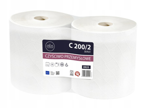 Obrazek Ręcznik papierowy 26 cm 190 m Duża Rolka Czyściwo papierowe C200 2 rolki po 190 m
