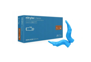 Obrazek Rękawiczki nitrylowe bezpudrowe XL 100 sztuk NITRYLEX CLASSIC MERCATOR XL