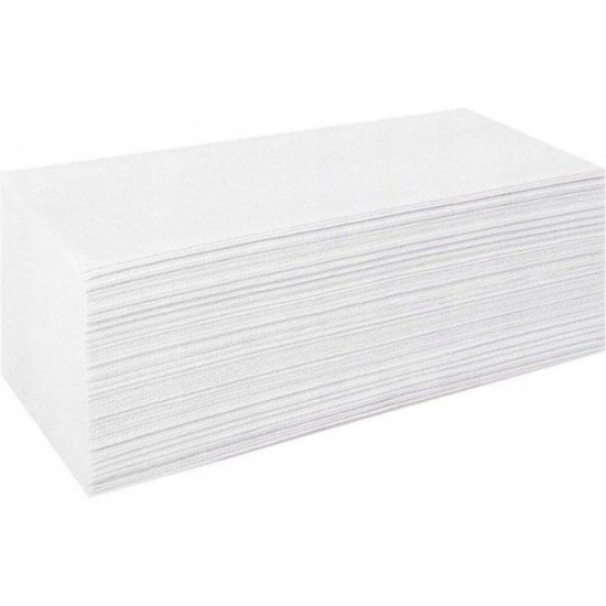 Obrazek Ręczniki papierowe ZZ celuloza biała 150 listków Ręcznik papierowy celuloza Karen 1 paczka 150 listków