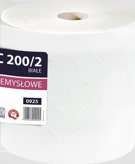 Obrazek Ręcznik papierowy 26 cm 190 m Duża Rolka Czyściwo papierowe C200