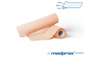 Obrazek Serweta podfoliowana 30x50 cm 40 szt. Serwety do manicure pedicure  w rolce łososiowe