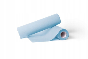 Obrazek Serweta podfoliowana 30x50 cm 40 szt. Serwety do manicure pedicure  w rolce niebieskie
