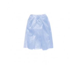 Obrazek Spódnica jednorazowa na gumce flizelina niebieska 1 szt. Spódniczka ginekologiczna, kosmetyczna, na masaż do SPA