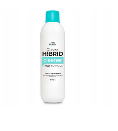 Obrazek CLEANER HIBRID 1000 ml Clavier. Cleaner płyn do odtłuszcznia Odtłuszczacz do żelu, hybrydy, pędzli 1l