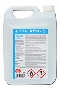 Obrazek ALPINUSEPTOL + 5L płyn do mycia i dezynfekcji powierzchni gotowy do użycia 30 sekund działanie bakteriobójcze, grzybobójcze, prątkobójcze, wirusobójcze