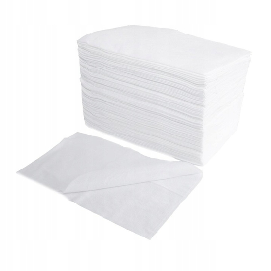 Obrazek Ręcznik z włókniny do pedicure 40x70 cm 100 szt. Ręczniki włókninowe SOFT do pedicure 40x70 cm 100 szt. Gramatura 45/m2
