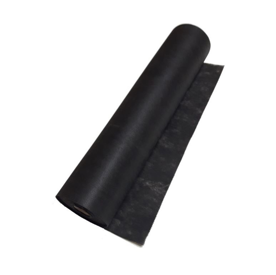 Obrazek Prześcieradło jednorazowe włókninowe czarne 70x50 m z perforacją co 39cm. Podkład jednorazowy z włókniny czarny 70 cm / 50 m Gramatura 15/m2 czarny
