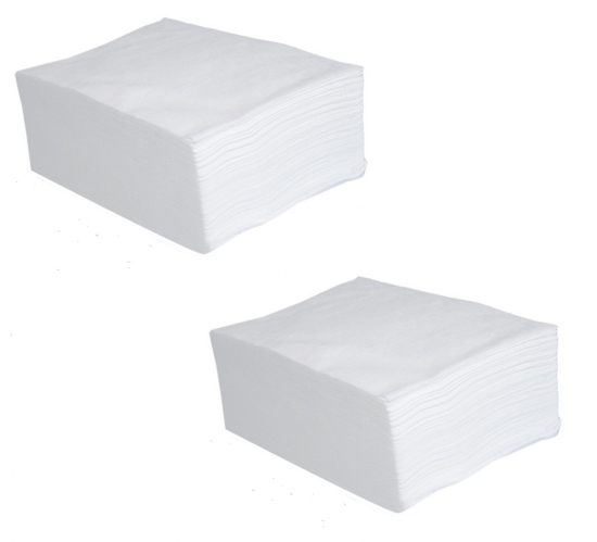 Obrazek Ręcznik z włókniny Soft perforowany składany 16x20 cm 100 szt.  Chusty zabiegowe włókninowe Soft perforowane składane 16x20 cm 100 szt.