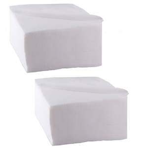 Obrazek Ręcznik z włókniny Soft gładki składany 16x20 cm 50 szt.  Chusty zabiegowe włókninowe Soft gładkie składane 16x20 cm 50 szt.