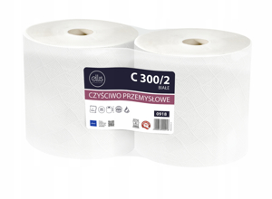 Obrazek Ręcznik papierowy 26 cm 290 m Czyściwo papierowe Duża Rolka C300 2 rolki po 290 m