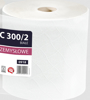 Obrazek Ręcznik papierowy 26 cm 290 m Czyściwo papierowe Duża Rolka C300 2 rolki po 290 m